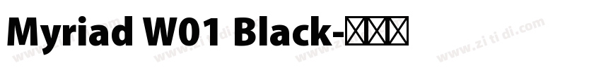 Myriad W01 Black字体转换